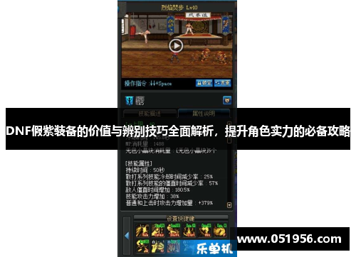 DNF假紫装备的价值与辨别技巧全面解析，提升角色实力的必备攻略